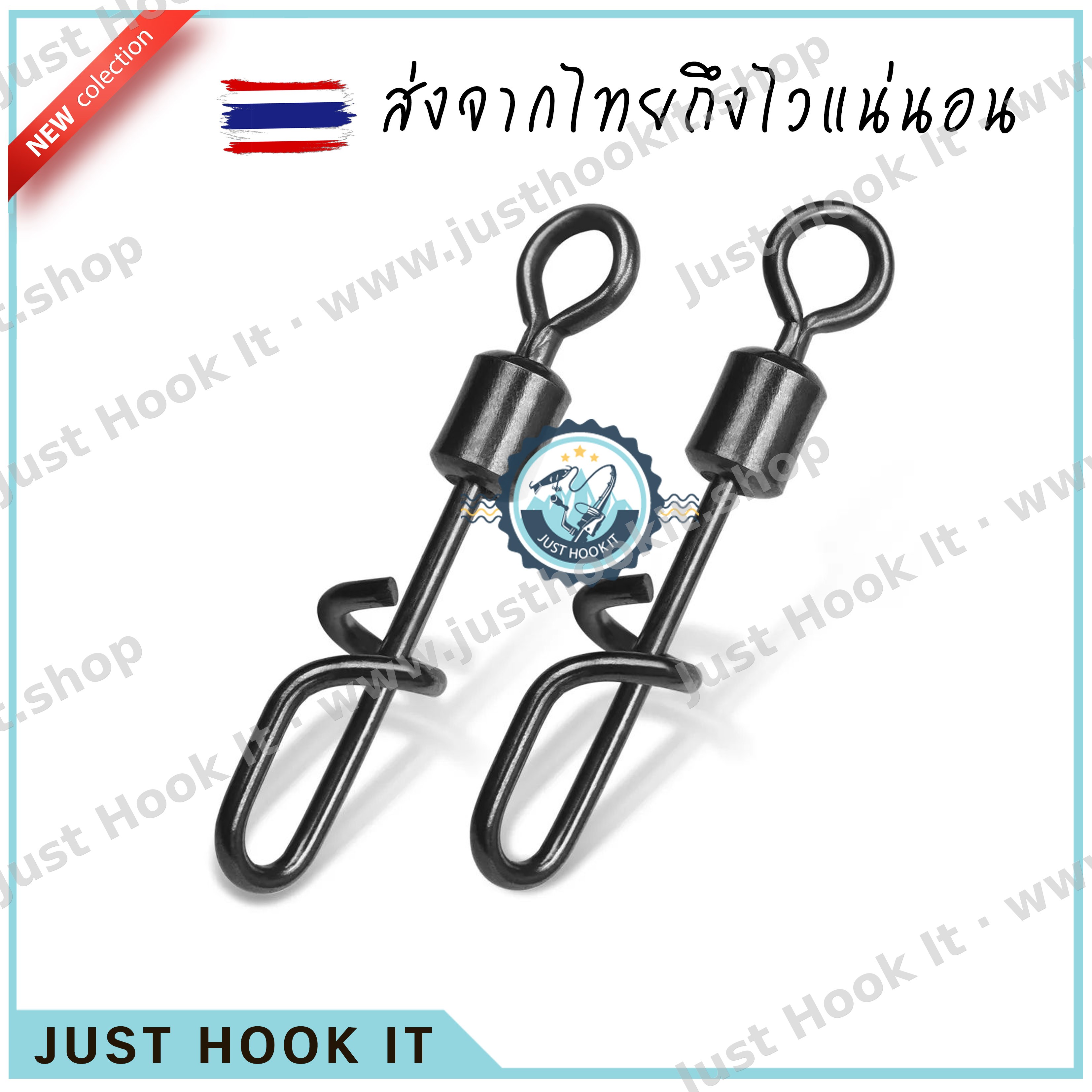 กิ้ป+ลูกหมุนแบบเปลี่ยนไว Fast Clip กิ้ปน้ำเค็ม กันสนิม แข็งแรง 10ชิ้น