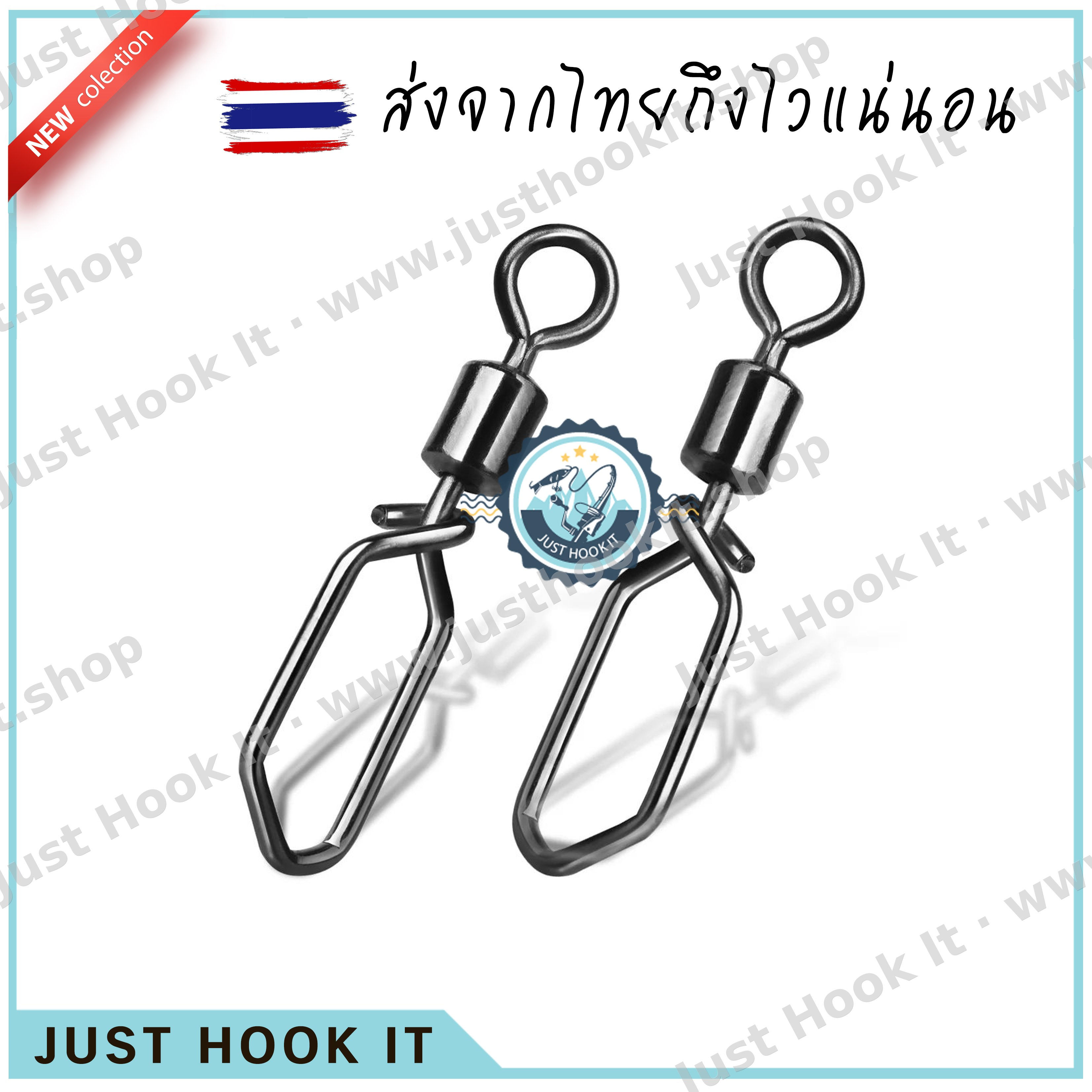 กิ้ปลูกหมุน กิ้ปน้ำเค็ม หมุนลื่นกันสนิม ทรงเหลี่ยม แข็งแรง 10ชิ้น