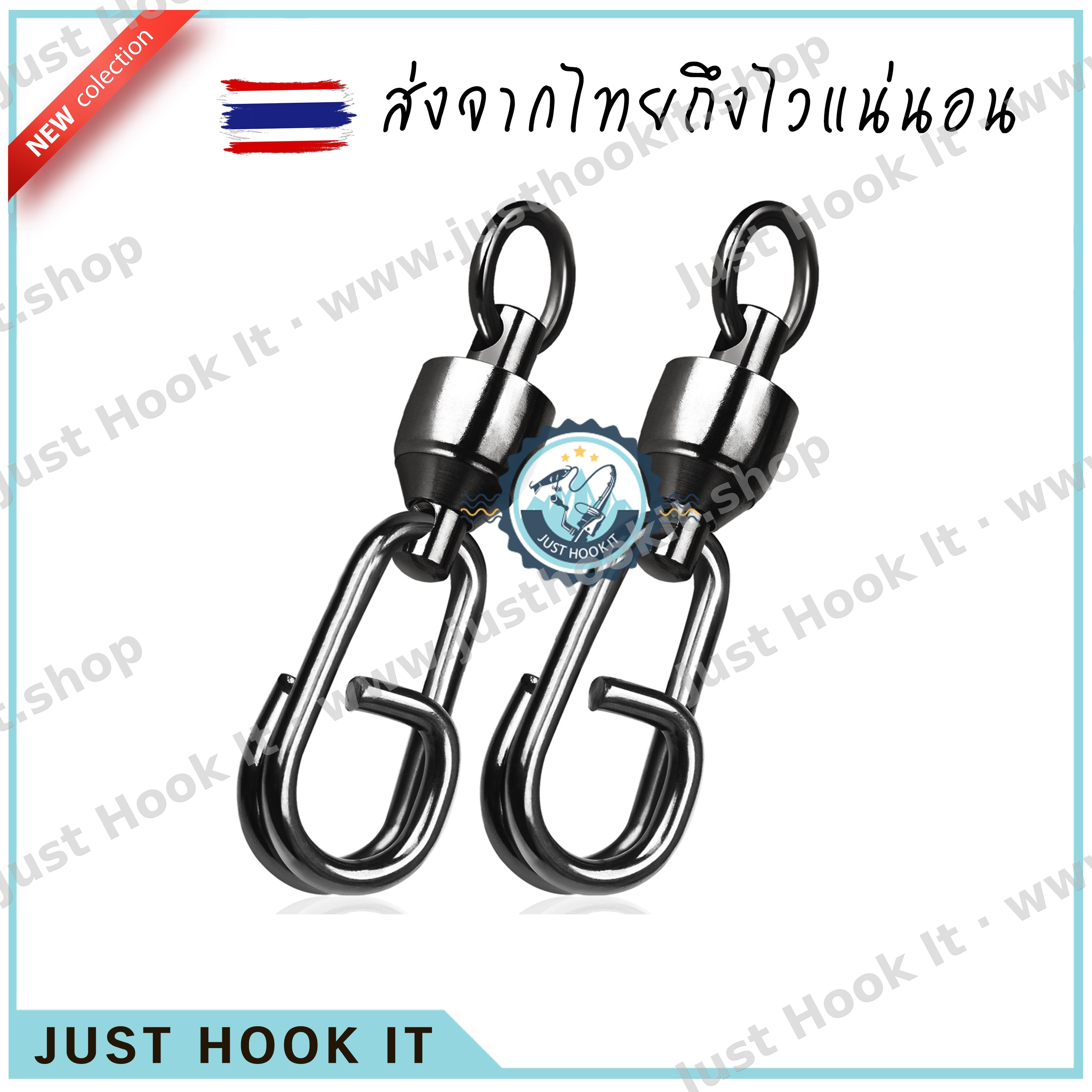 กิ้ปลูกปืน กิ้ปน้ำเค็ม หมุนลื่นกันสนิม แข็งแรง 10ชิ้น