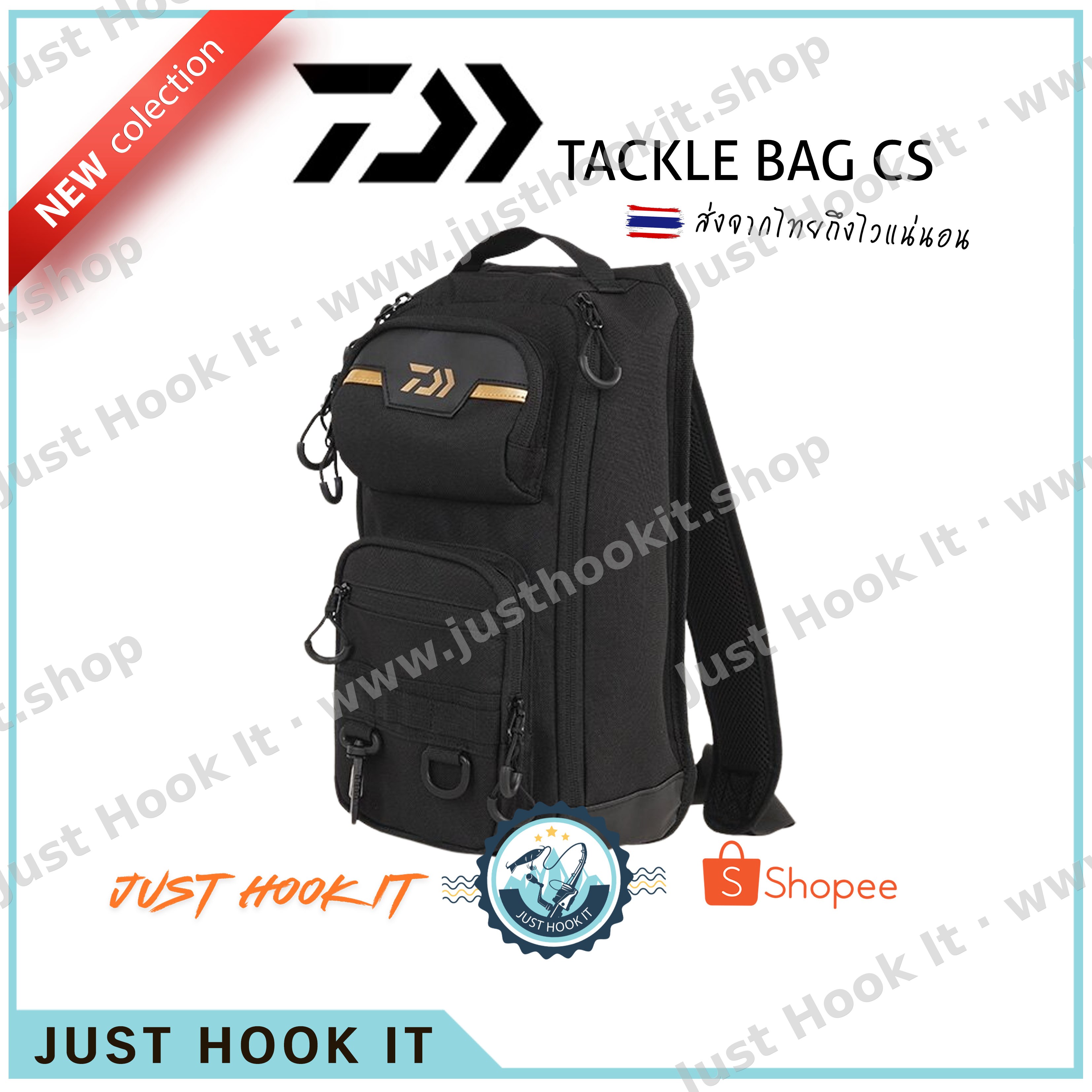DAIWA BAG CS LURE ONE SHOULDER BK*GD